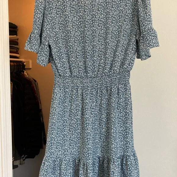 Pretty Garden Blue Floral Mini Dress - Picture 2 of 3